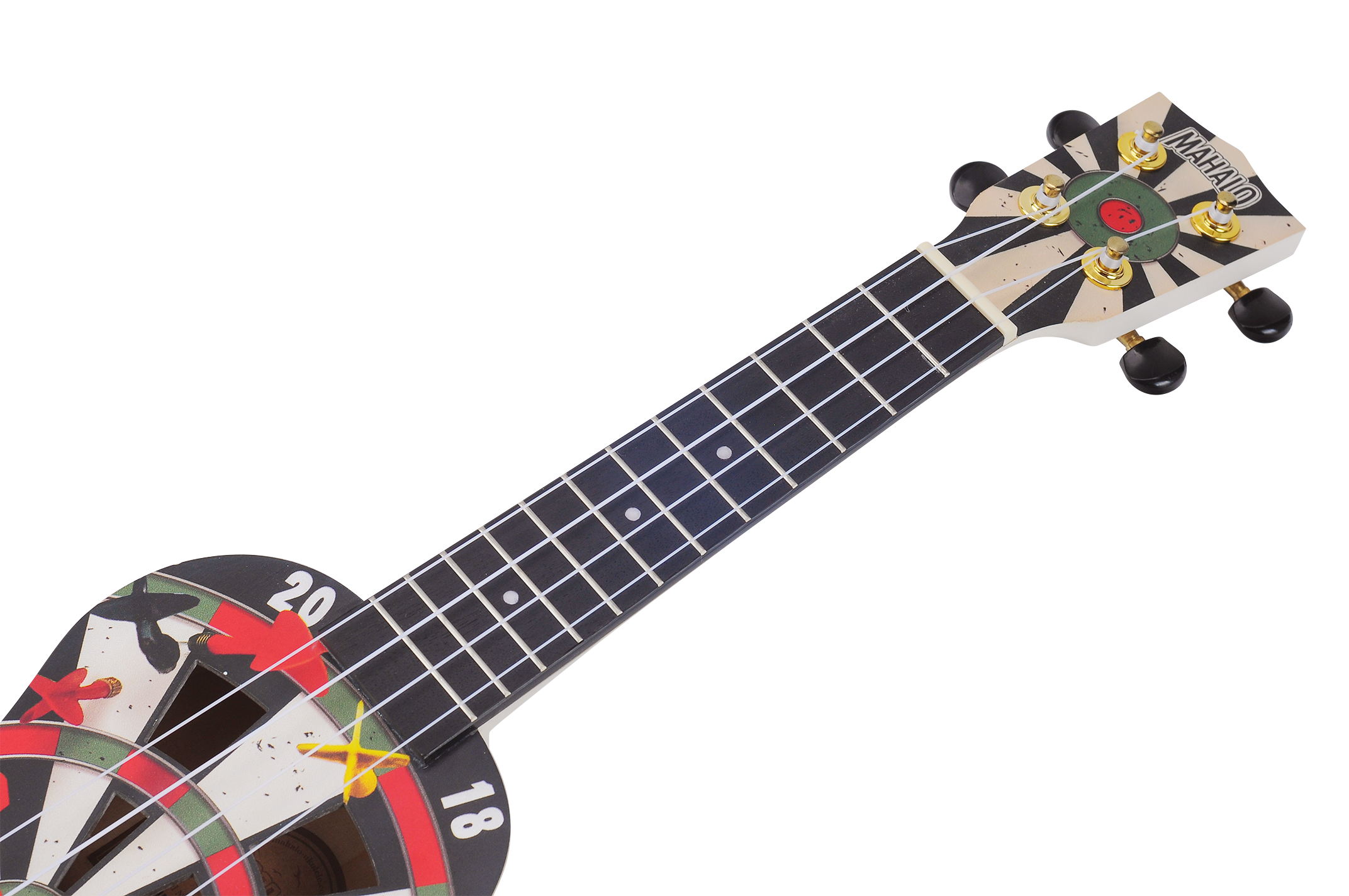Mahalo Art Series Soprano Darts Ukulele - White Matt