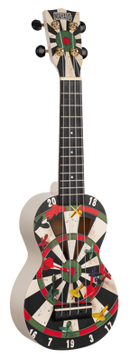 Mahalo Art Series Soprano Darts Ukulele - White Matt