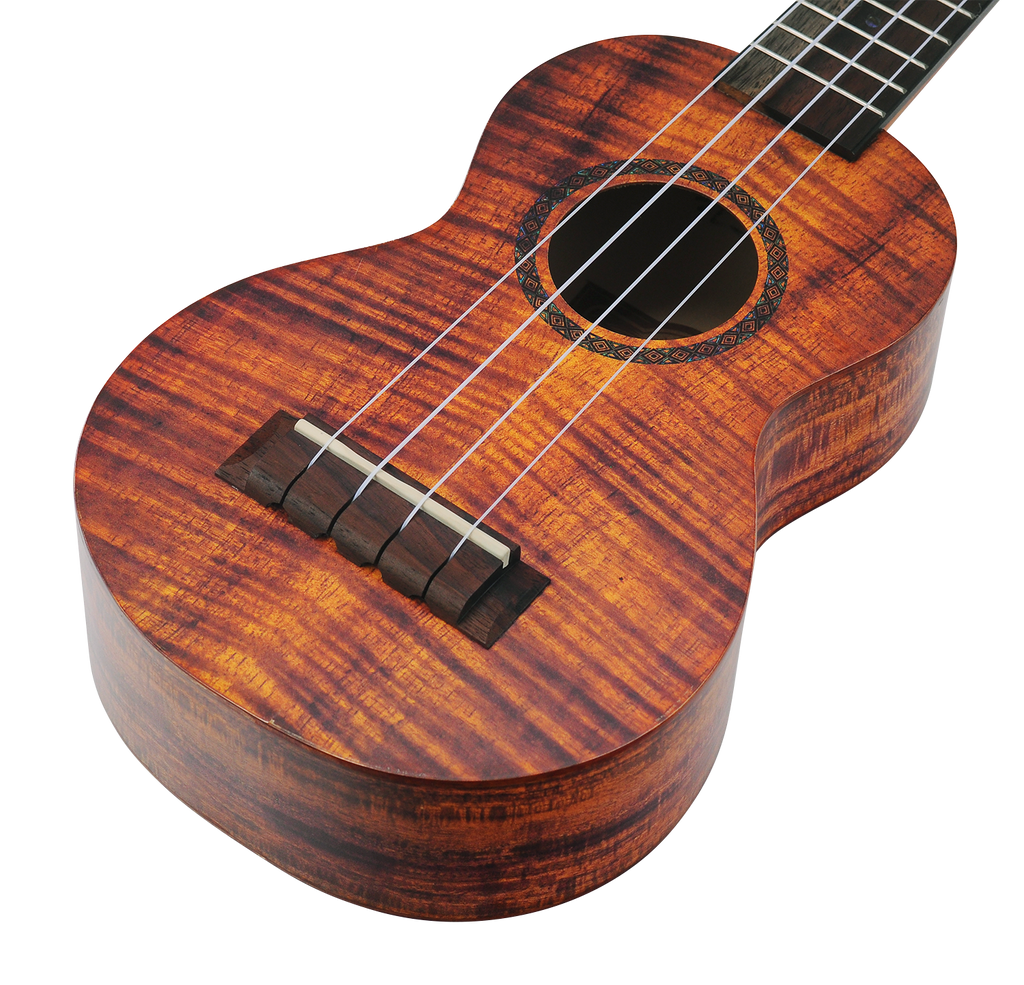 Mahalo Artist Elite Series MA1 Soprano Ukelele ‚Äì Photo Flame Koa