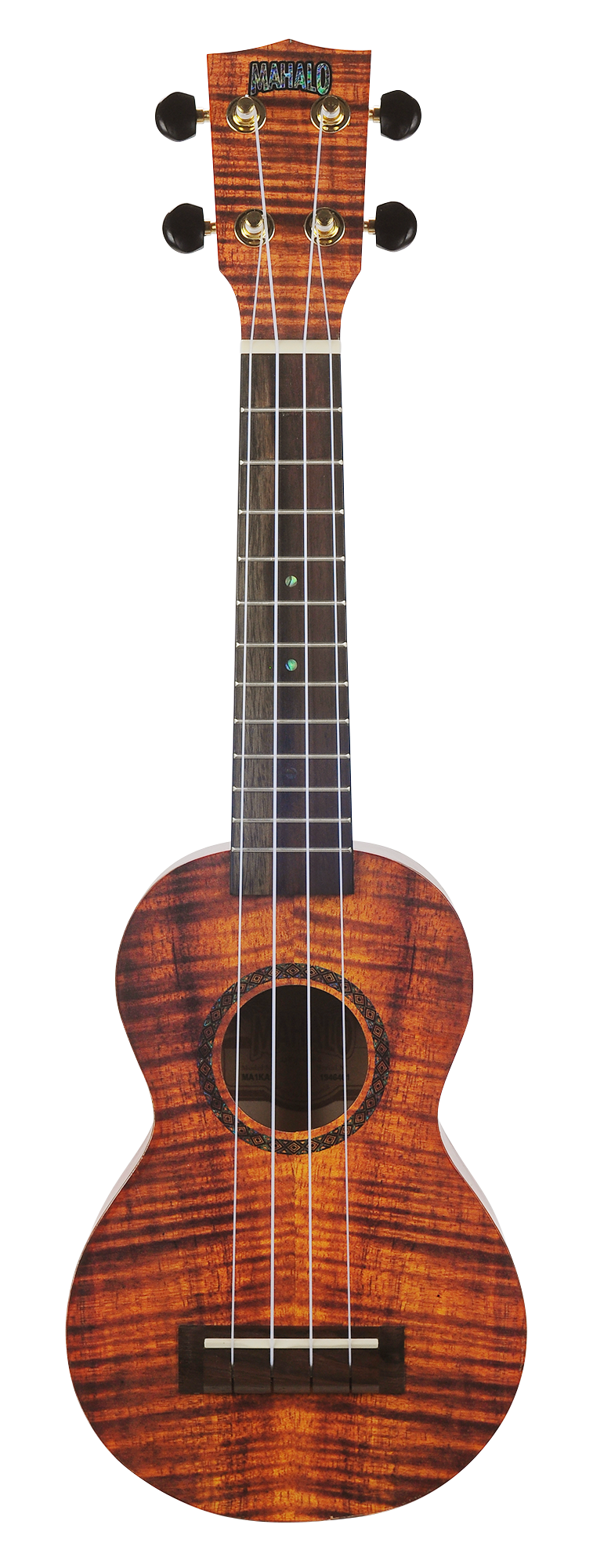 Mahalo Artist Elite Series MA1 Soprano Ukelele ‚Äì Photo Flame Koa