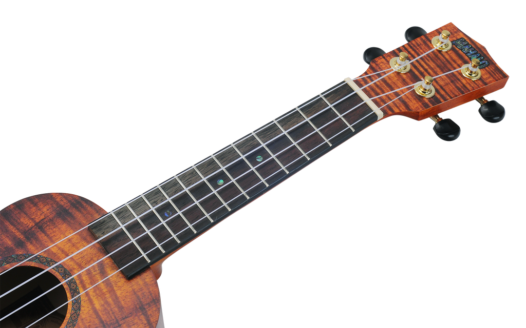 Mahalo Artist Elite Series MA1 Soprano Ukelele ‚Äì Photo Flame Koa