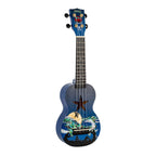 Mahalo Art Series Soprano Ninja Ukulele - Blue Matt