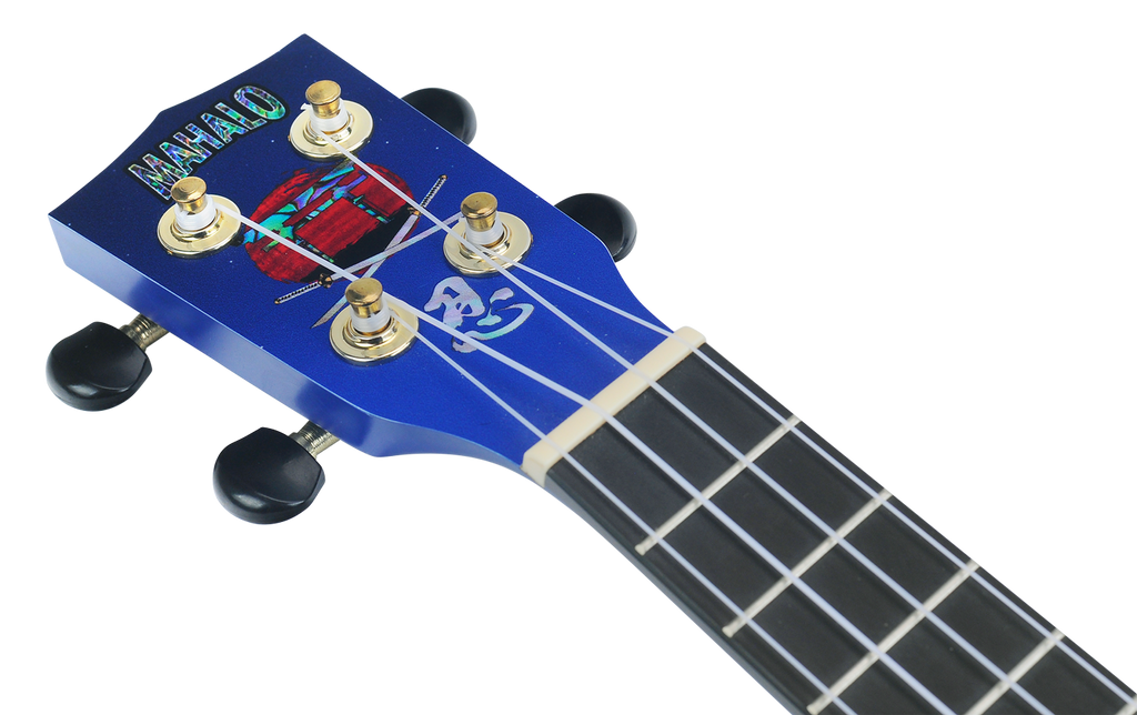 Mahalo Art Series Soprano Ninja Ukulele - Blue Matt