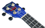 Mahalo Art Series Soprano Ninja Ukulele - Blue Matt