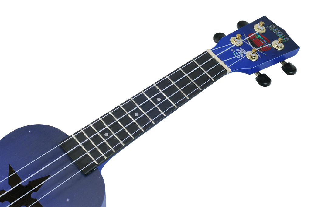 Mahalo Art Series Soprano Ninja Ukulele - Blue Matt