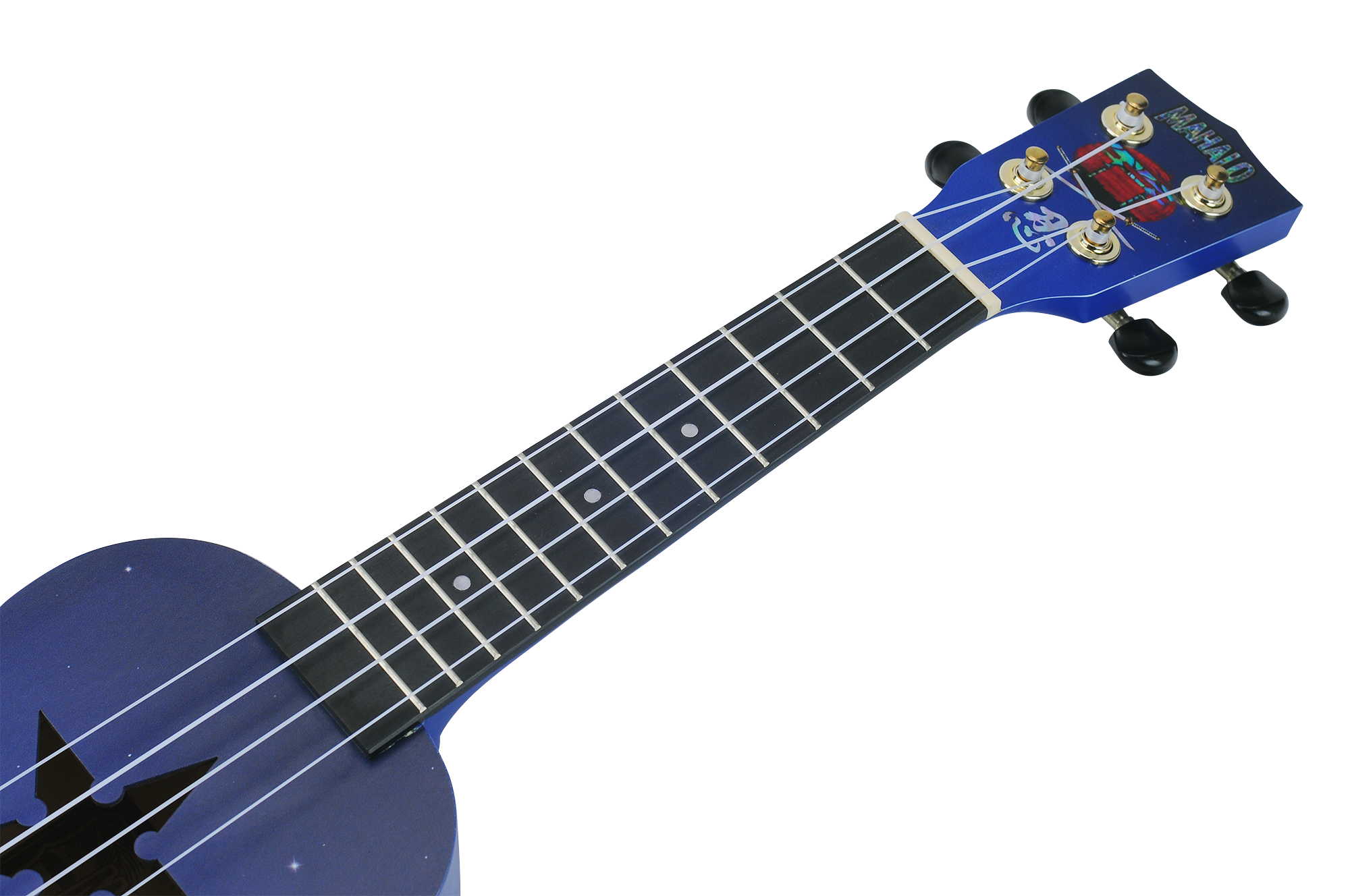 Mahalo Art Series Soprano Ninja Ukulele - Blue Matt