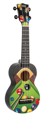 Mahalo Art Series Soprano Pool Ukulele - Black Matt