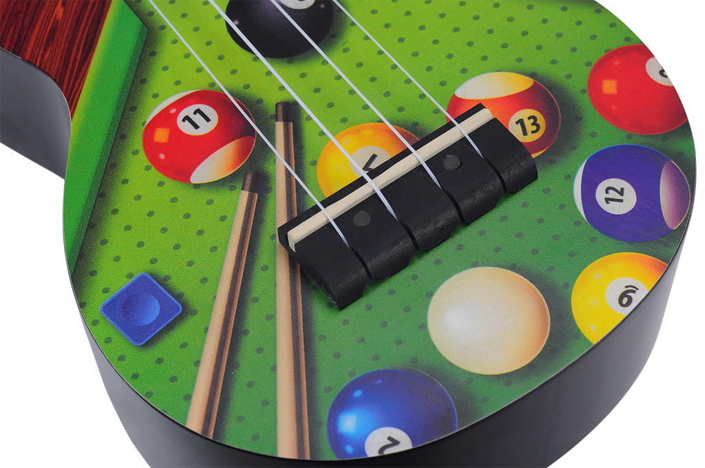 Mahalo Art Series Soprano Pool Ukulele - Black Matt