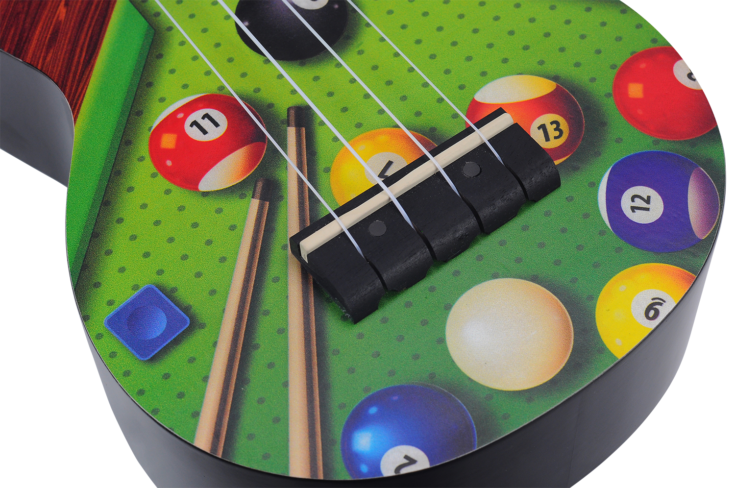 Mahalo Art Series Soprano Pool Ukulele - Black Matt