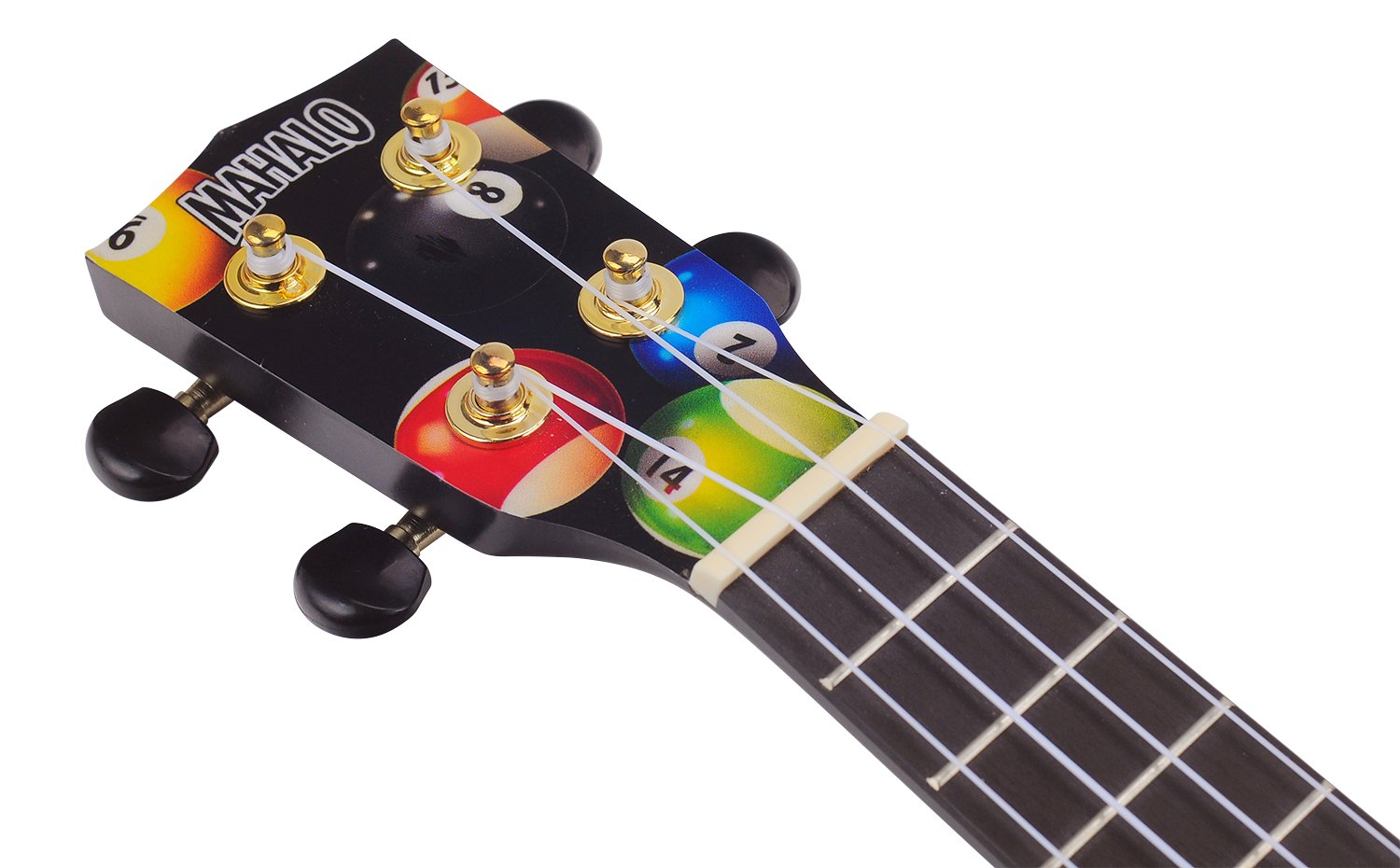 Mahalo Art Series Soprano Pool Ukulele - Black Matt