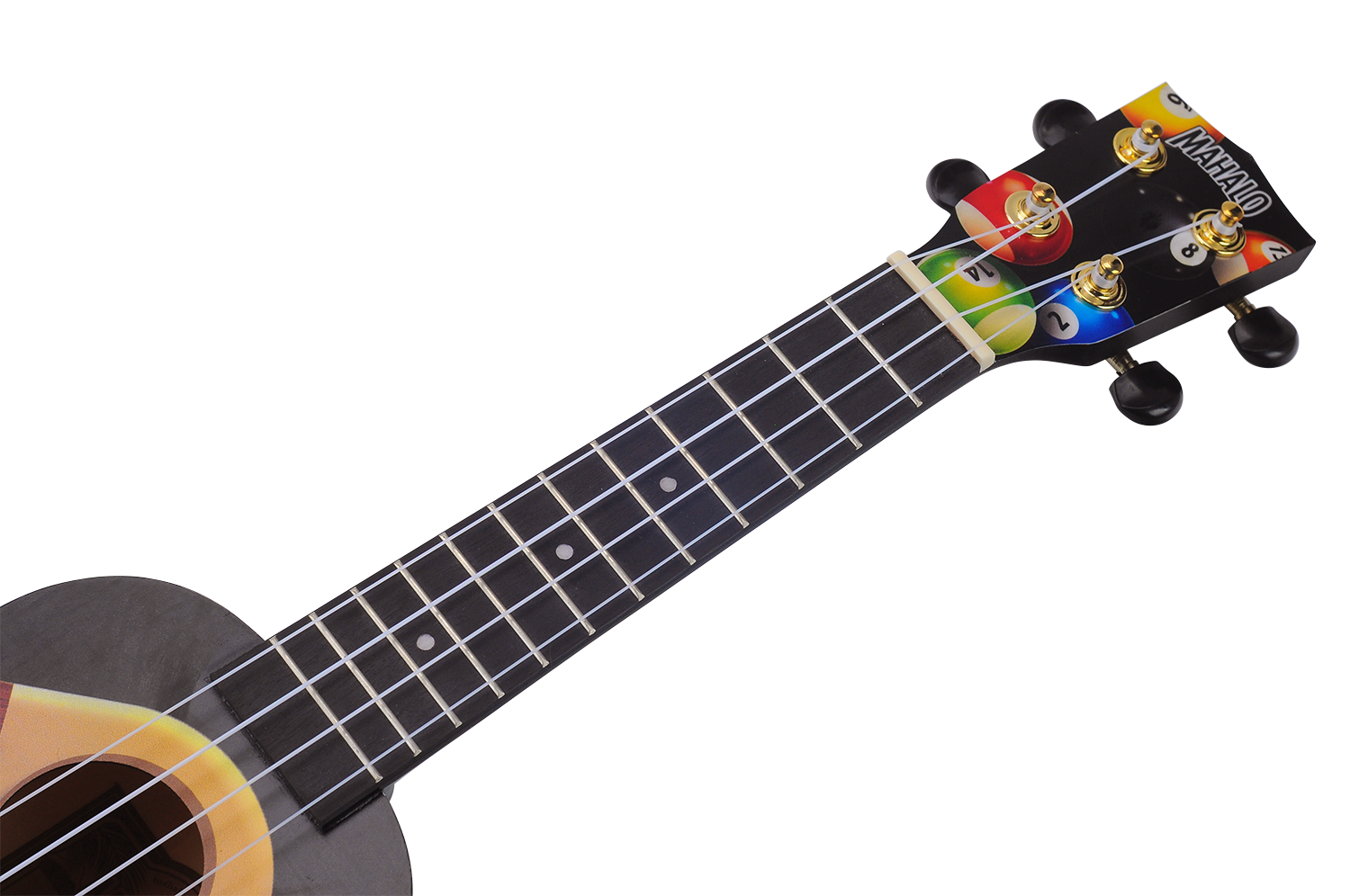 Mahalo Art Series Soprano Pool Ukulele - Black Matt