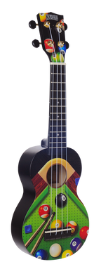 Mahalo Art Series Soprano Pool Ukulele - Black Matt