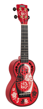 Mahalo Art Series Soprano Russian Doll Ukulele - Red Matt