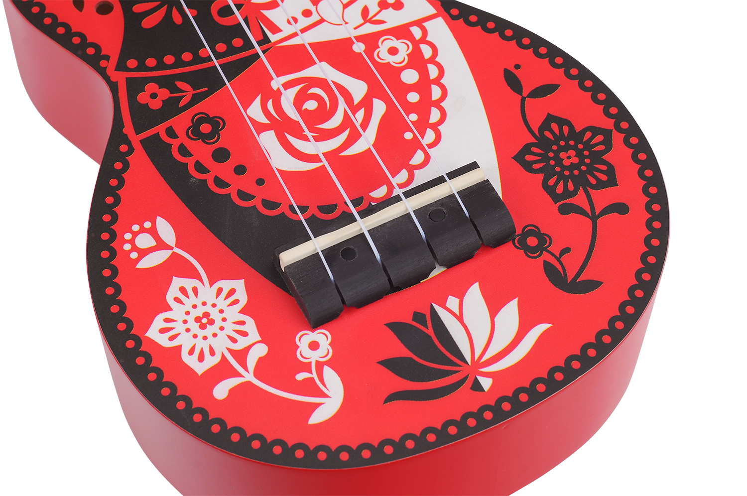 Mahalo Art Series Soprano Russian Doll Ukulele - Red Matt