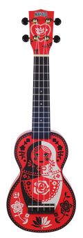 Mahalo Art Series Soprano Russian Doll Ukulele - Red Matt