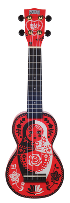 Mahalo Art Series Soprano Russian Doll Ukulele - Red Matt