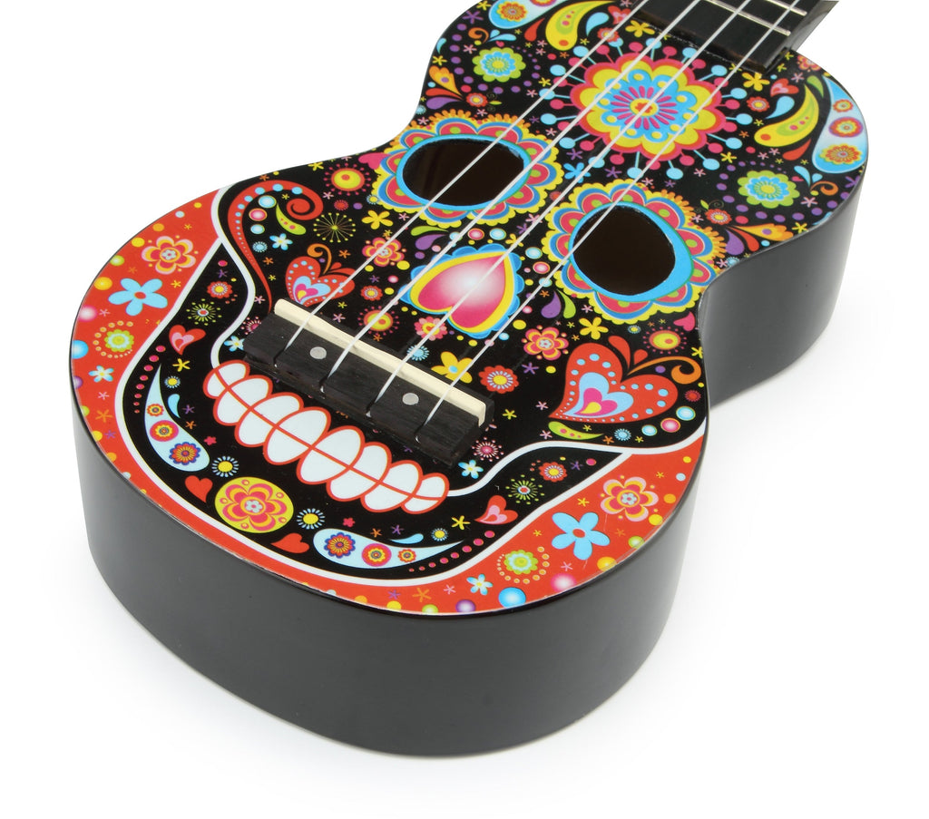 Mahalo Art Series - Skull Bk Ukulele