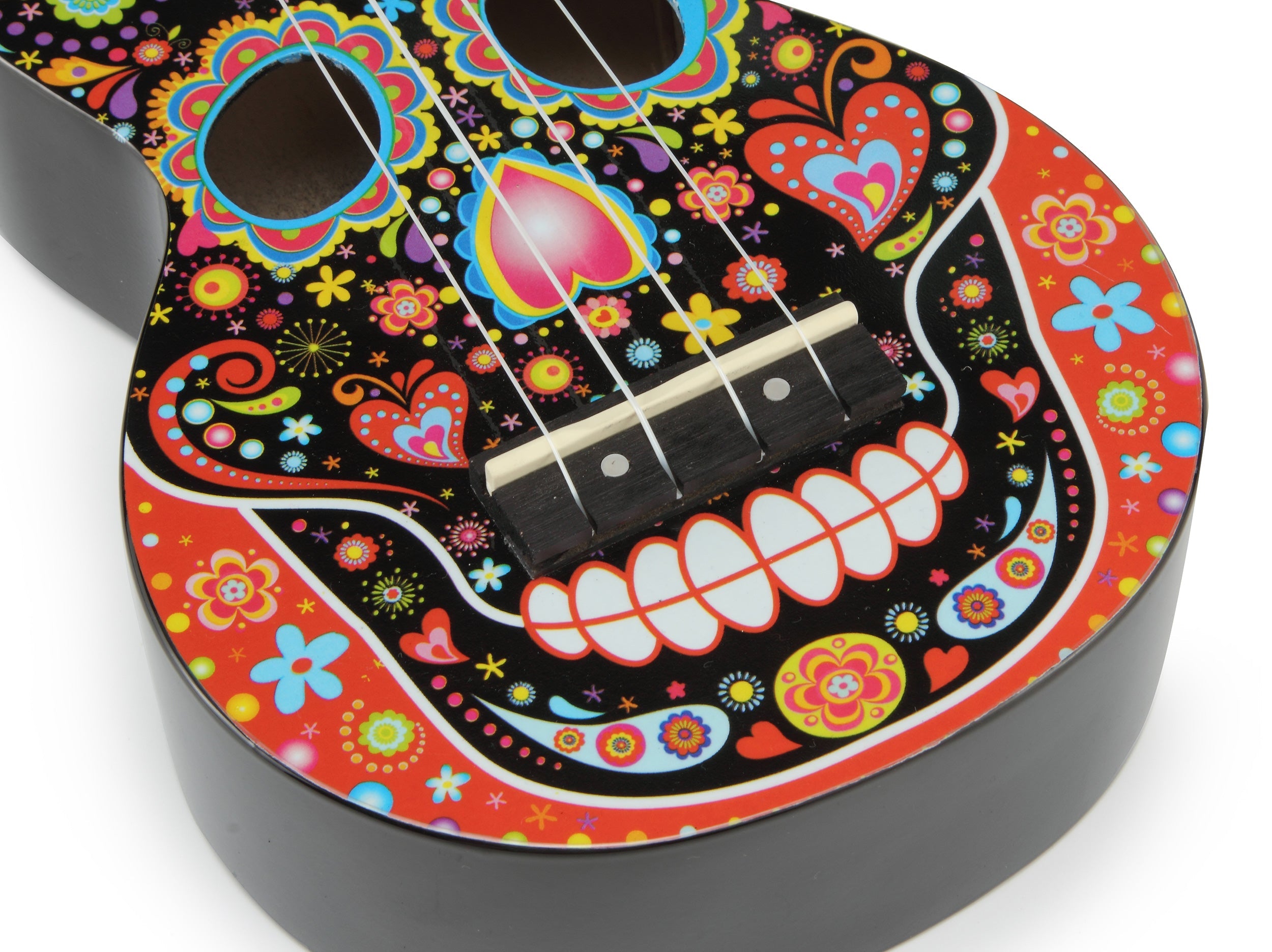 Mahalo Art Series - Skull Bk Ukulele