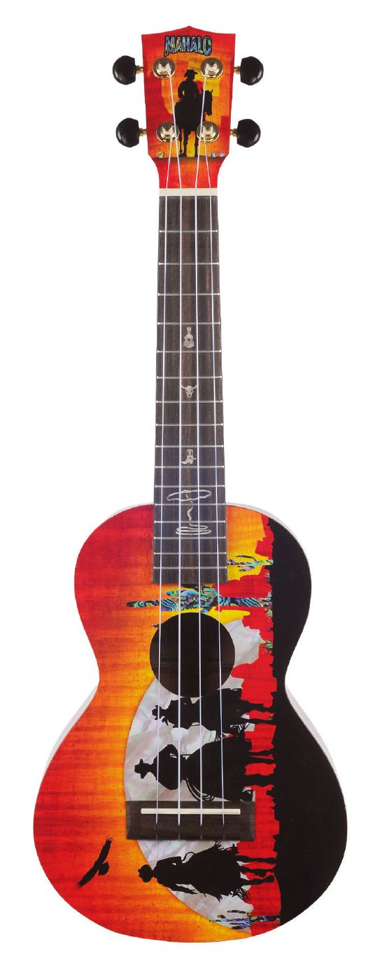 Mahalo Artist Elite Series Concert Ukulele - Unique Wild West