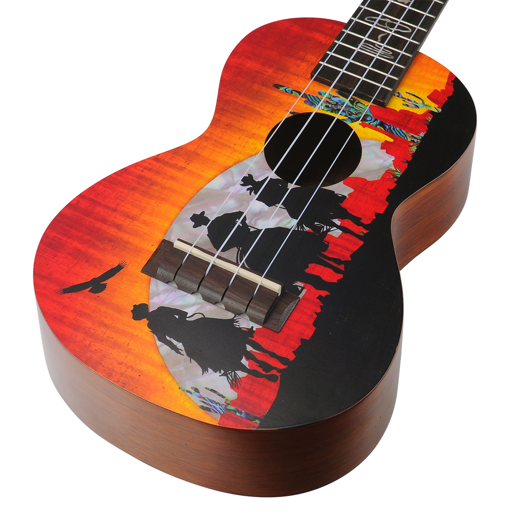 Mahalo Artist Elite Series Concert Ukulele - Unique Wild West