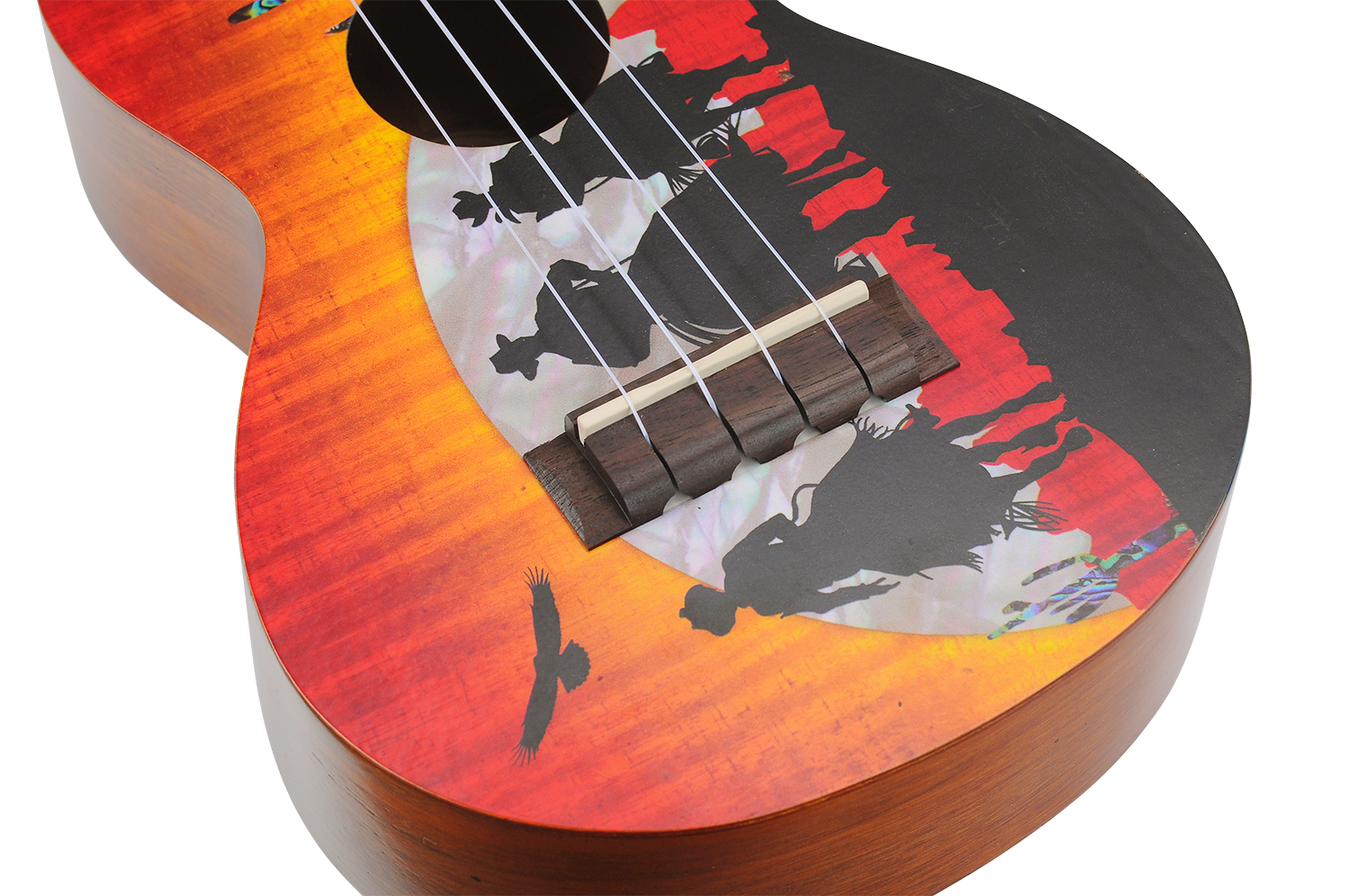 Mahalo Artist Elite Series Concert Ukulele - Unique Wild West