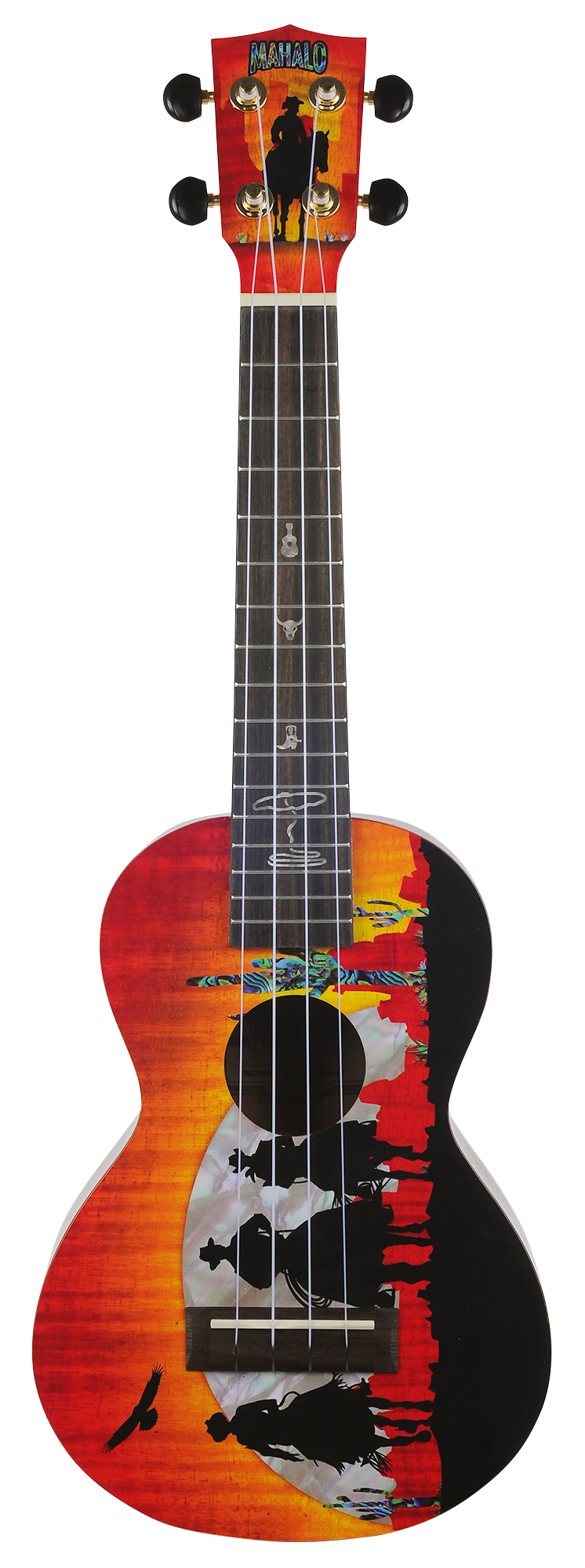 Mahalo Artist Elite Series Concert Ukulele - Unique Wild West