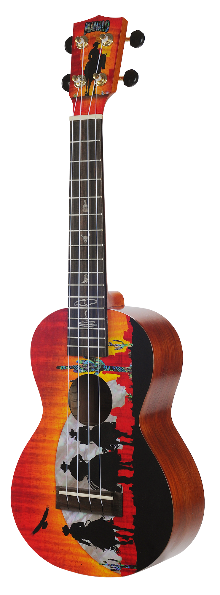 Mahalo Artist Elite Series Concert Ukulele - Unique Wild West