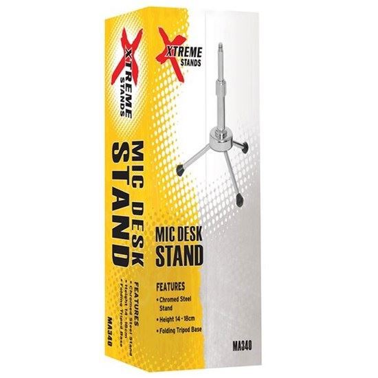 Xtreme MA340 Microphone Desk Stand in Chrome