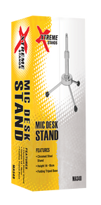 Xtreme MA340 Microphone Desk Stand in Chrome