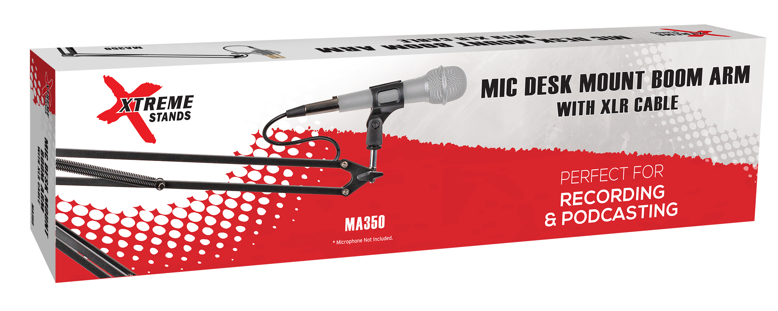 Xtreme Desk Mount Microphone Boom Arm with XLR Cable