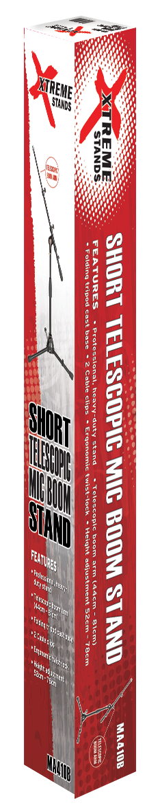 Xtreme MA410B Telescopic Short Mic Boom Stand