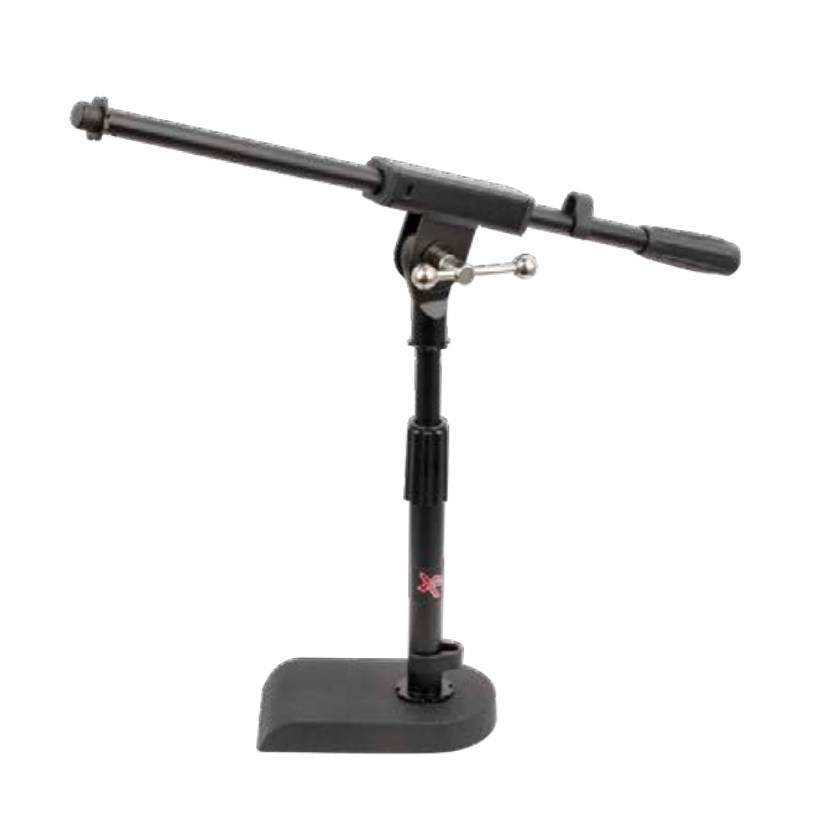 Xtreme MA412B short microphone boom stand with adjustable 32-44cm arm and sturdy metal construction for studio or stage use.
