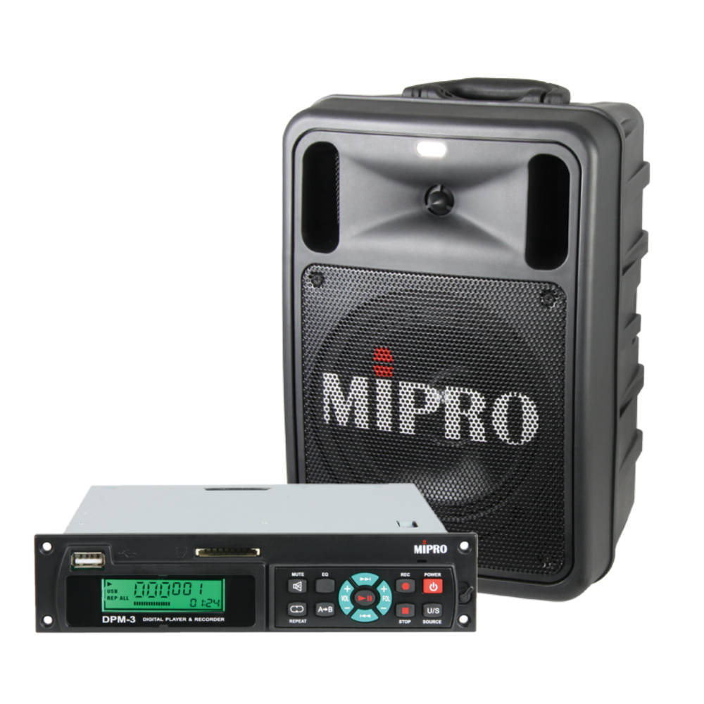 Mipro MA505 Portable PA System with Bluetooth plus DPM3 MiPro USB/SD Player