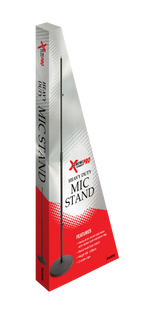 Xtreme Pro microphone stand with round base, adjustable height, and sturdy support for studio or stage use.