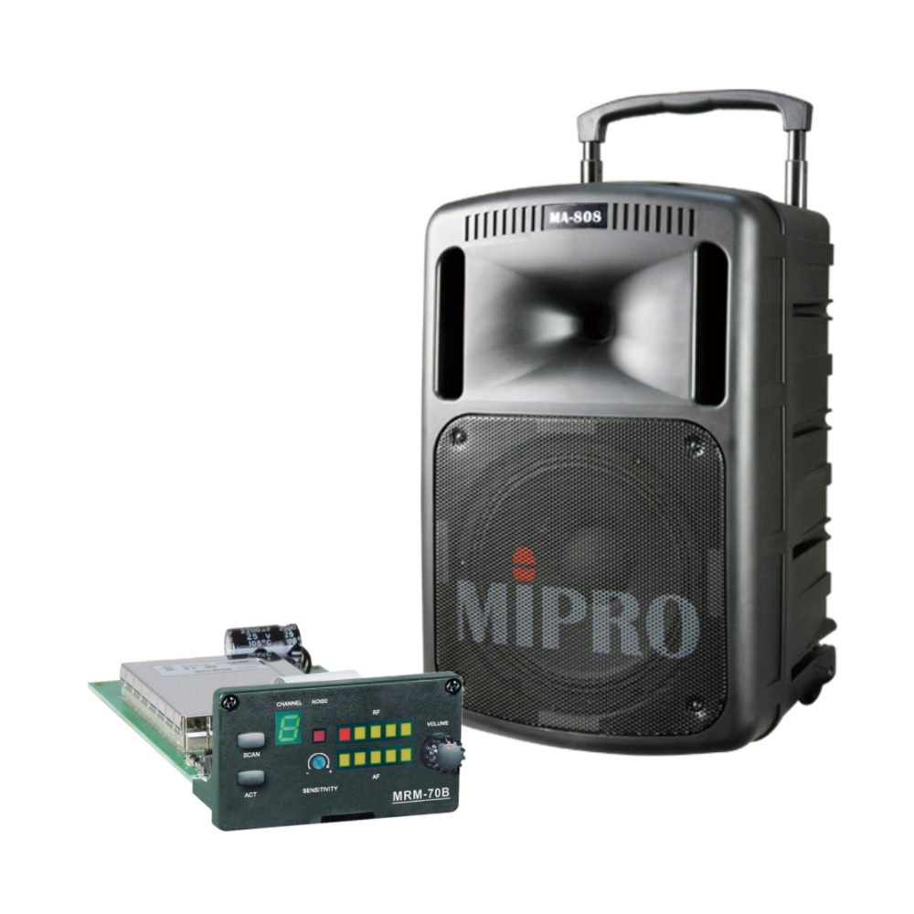 Mipro MA808 Portable PA System with MRM70B-5 Wireless Receiver