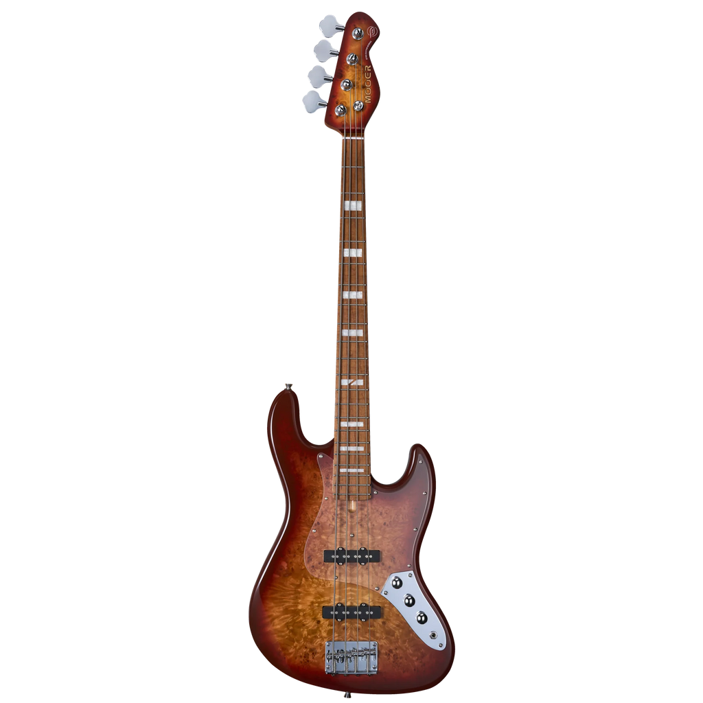 Mooer MBJ420 JZ-Style Electric Bass Guitar - Red Burst
