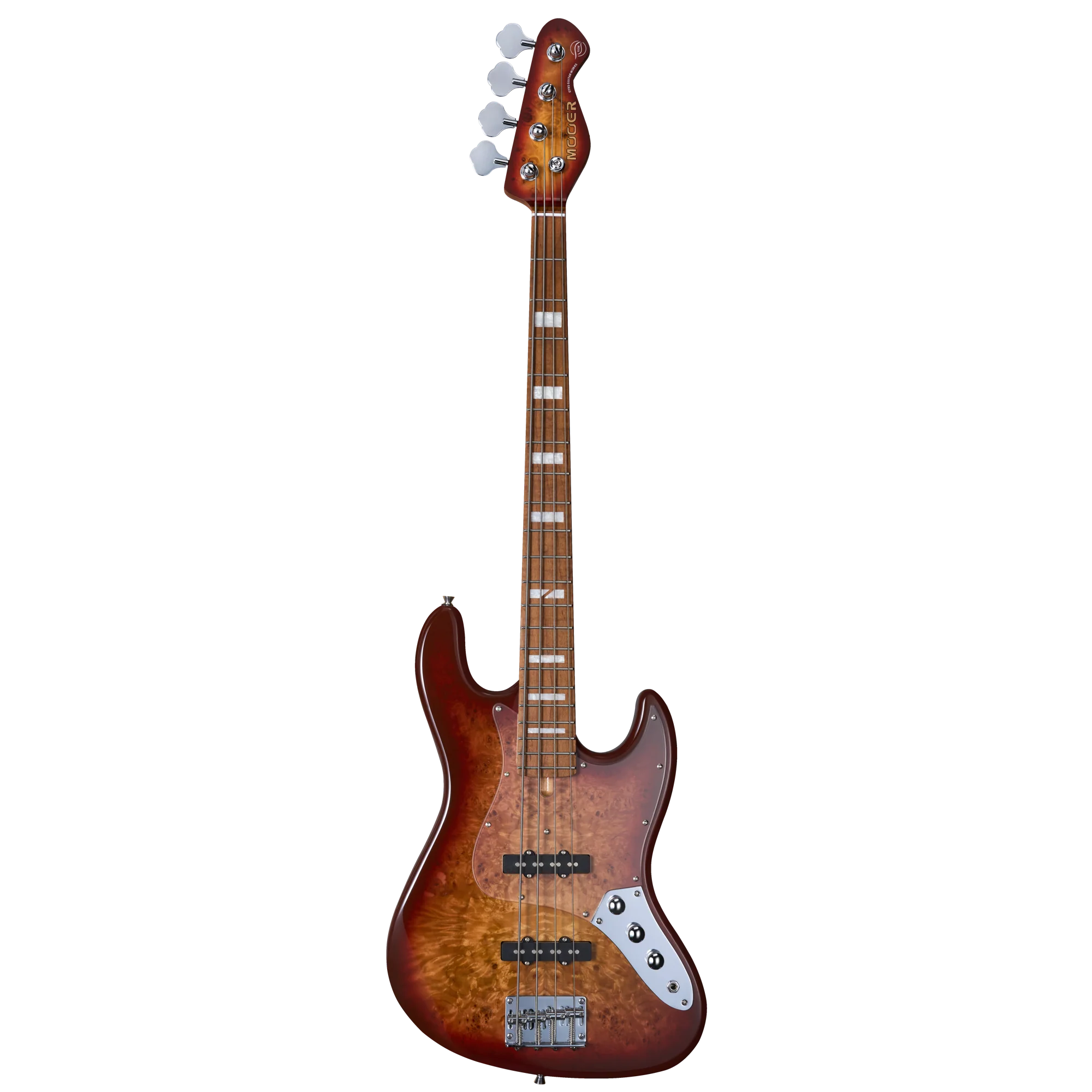 Mooer MBJ420 JZ-Style Electric Bass Guitar - Red Burst
