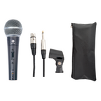Carson MC63 wired unidirectional 58-style vocal microphone with XLR cable for live performances.