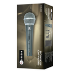 Carson MC63 unidirectional wired vocal microphone with XLR cable, designed for live performances and clear sound.