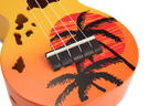 Mahalo Designer Hawaiian Palm Tree Ukulele - Orange Burst