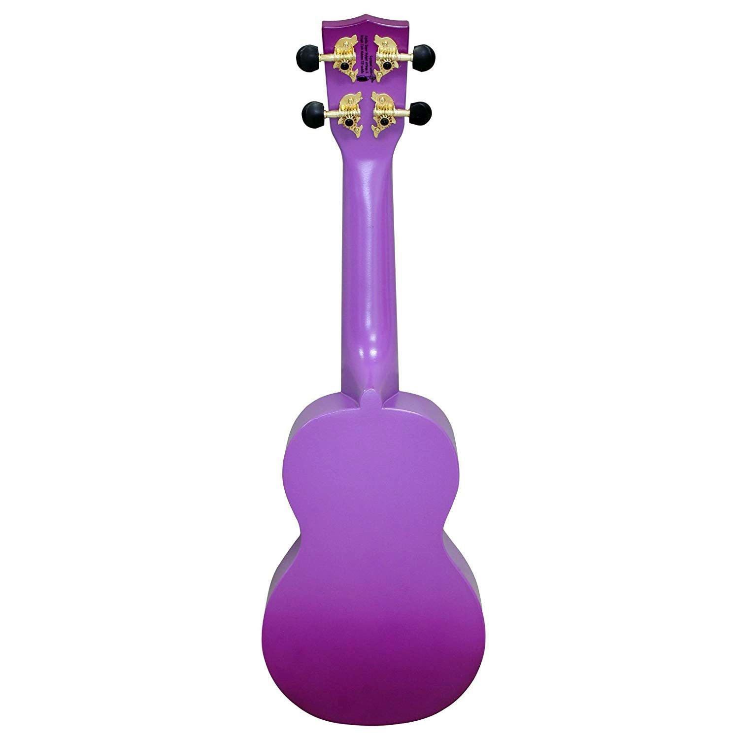 Mahalo Designer Hibiscus Ukulele Purple Burst