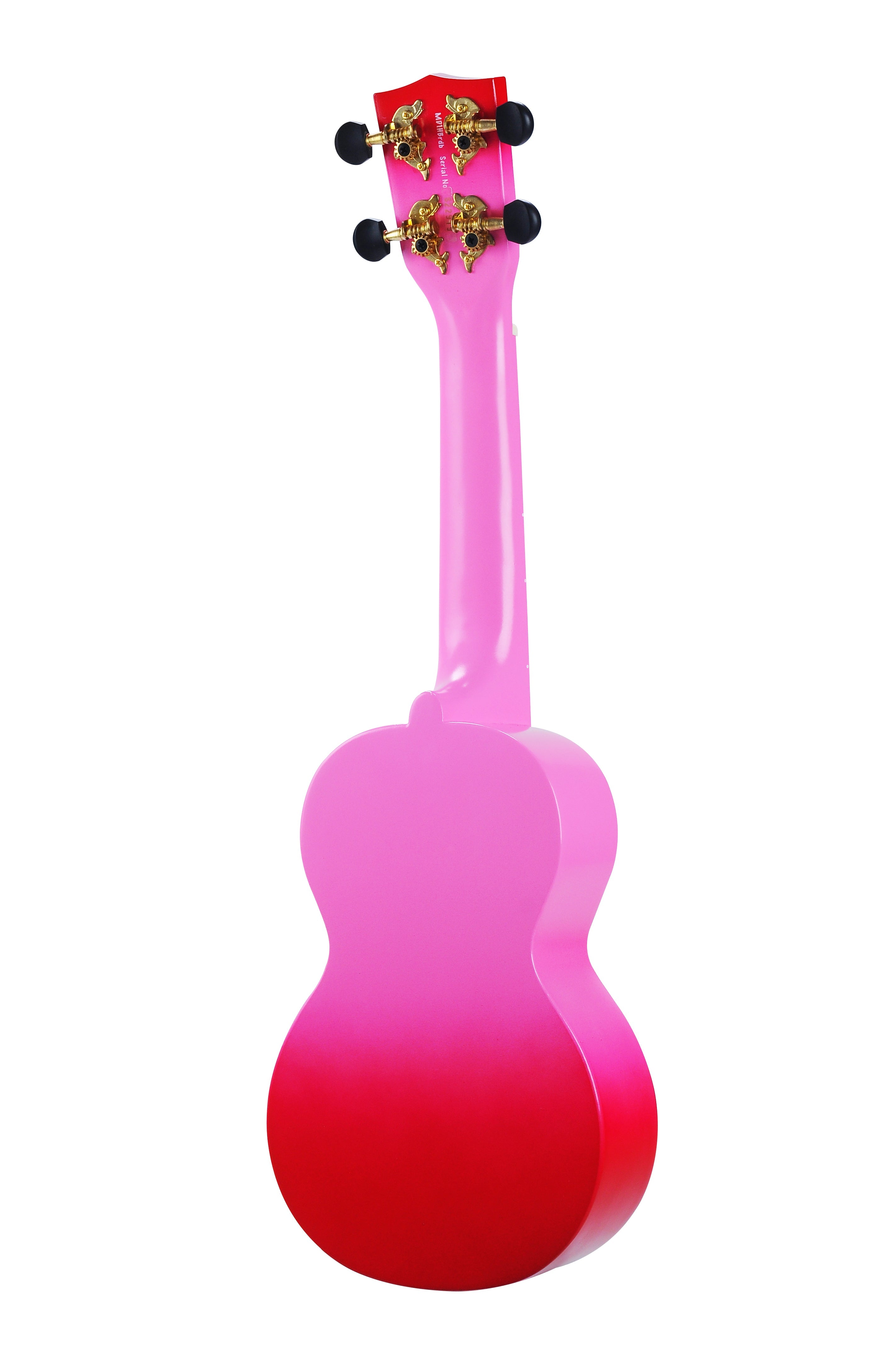 Mahalo MD1HBRDB Designer Hibiscus Soprano Ukulele in Pink Burst
