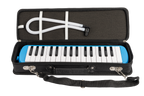 Blue Mano Percussion Melodica 32-note F3-C6 with carrying case, musical instrument for beginners and professionals.