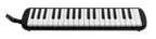 Mano Percussion Melodica 37-note black melodica with F3-F6 range, shown in a close-up image.