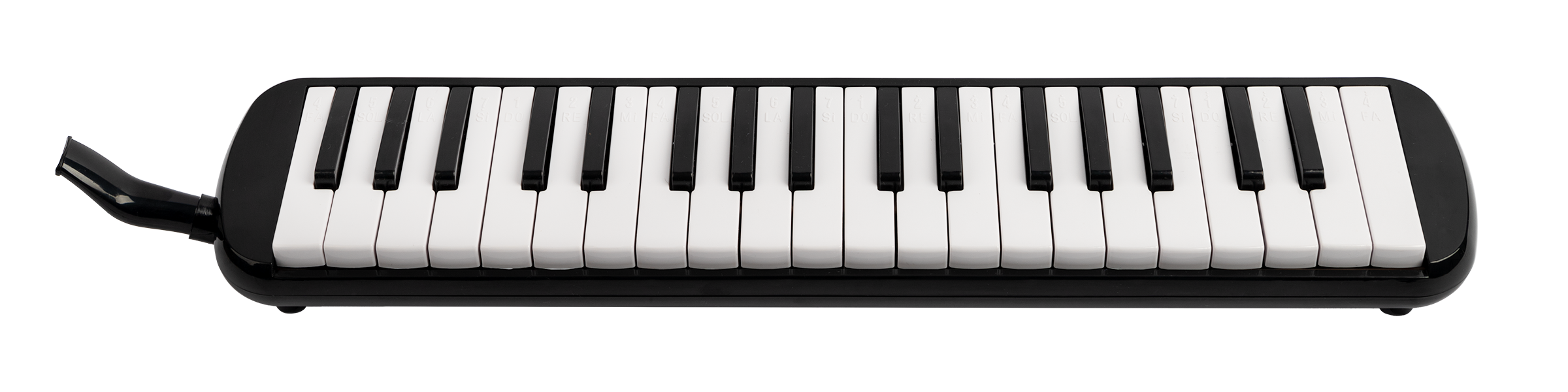 Mano Percussion Melodica 37-note black melodica with F3-F6 range, shown in a close-up image.