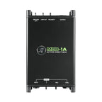 Mackie MDB-1A active direct box for live outboard use, showing its compact design and input/output connections.