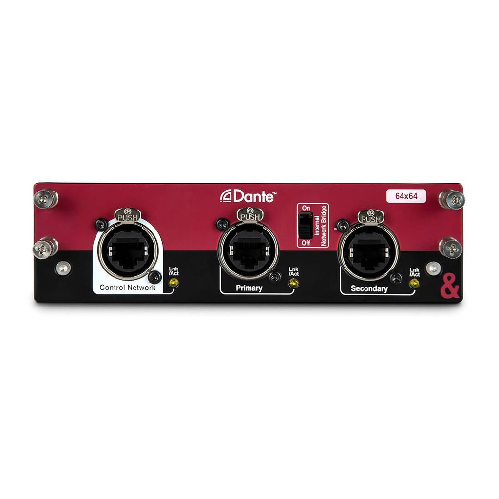 dLive Dante Audio Network Card with 64 bidirectional chan of Dante I/O 96kHz or 48kH