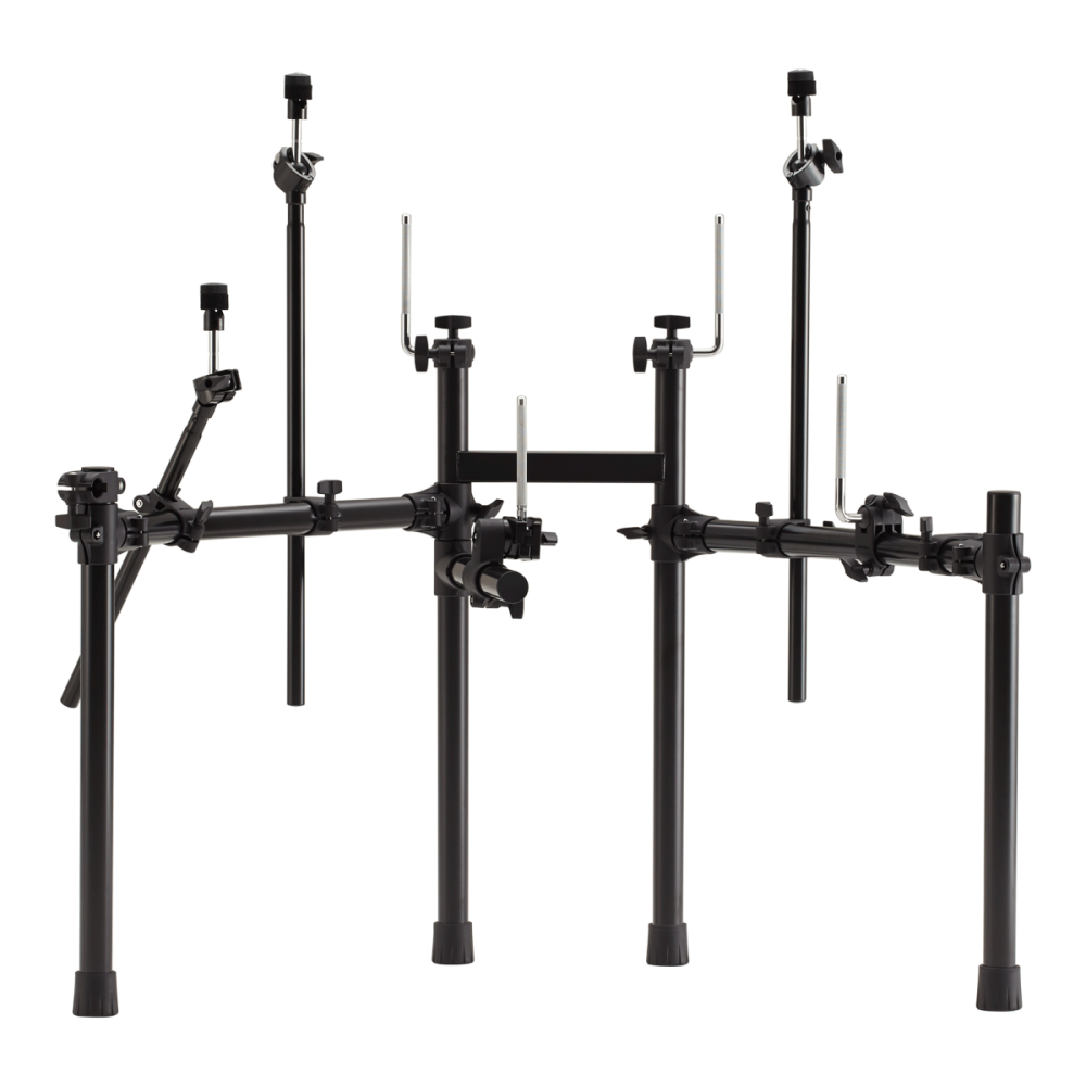 Roland MDSCOM compact drum stand for electronic drum kits, featuring sturdy metal construction and adjustable height.