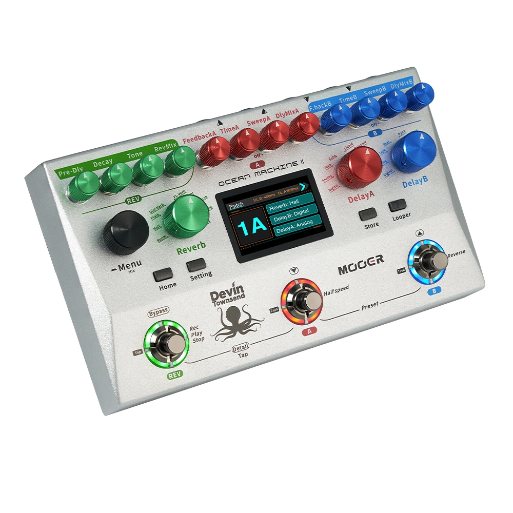 Mooer Ocean Machine II Delay Reverb & Looper Effects Pedal