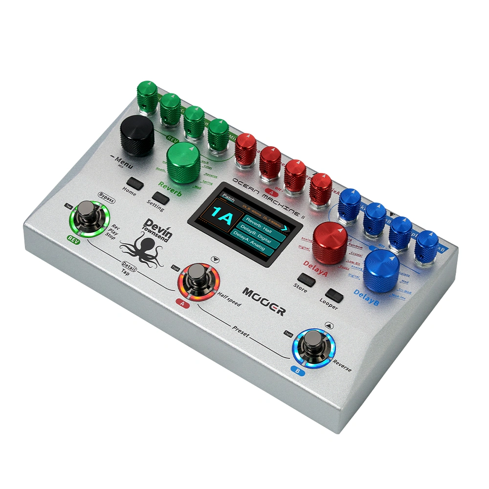 Mooer Ocean Machine II Delay Reverb & Looper Effects Pedal
